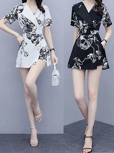 women's tracksuits office women korean japanese short sleeve summer suit dress shorts two-piece ladies casual clothing 2021 fashion min, Gray
women's tracksuits office women korean japanese short sleeve summer suit dress shorts two-piece ladies casual clothing 2021 fashion min, Gray