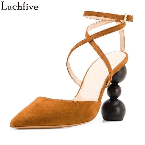 luchfive 2021 spring suede cross-tied pumps women pointed toe special high heels sandals party shoes sapato feminino brown black dress
luchfive 2021 spring suede cross-tied pumps women pointed toe special high heels sandals party shoes sapato feminino brown black dress