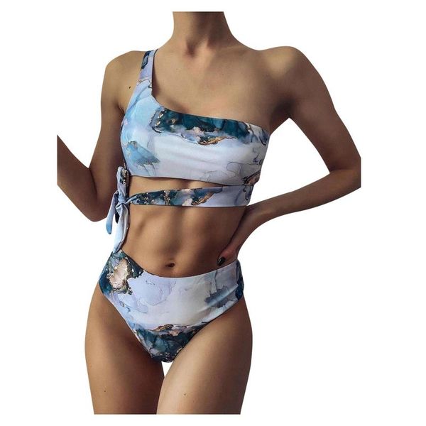 women's swimwear marble print female bandeau swimsuit women high waist bikini 2021 sports bathing suit biquini set, White;black
women's swimwear marble print female bandeau swimsuit women high waist bikini 2021 sports bathing suit biquini set, White;black