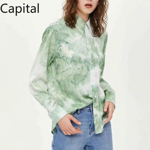 women's blouses & shirts vintage floral print green shirt decoration female deep fashion loose elegant blouse turn-down collar full, White
women's blouses & shirts vintage floral print green shirt decoration female deep fashion loose elegant blouse turn-down collar full, White