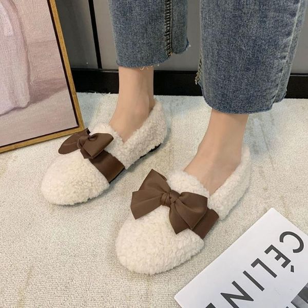 slippers 2021 winter women's home shoes outer wear flat lamb hair plus cashmere peas bowknot cotton, Black
slippers 2021 winter women's home shoes outer wear flat lamb hair plus cashmere peas bowknot cotton, Black
