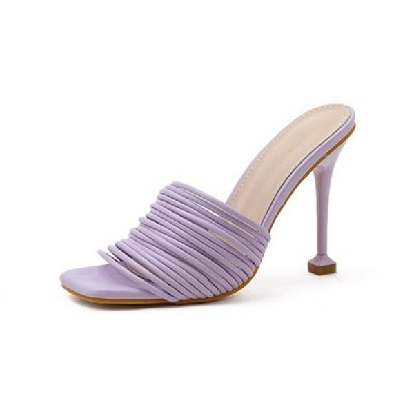 slippers women sandals high heel slipper trendy summer square toe peep women's outdoor party, Black
slippers women sandals high heel slipper trendy summer square toe peep women's outdoor party, Black