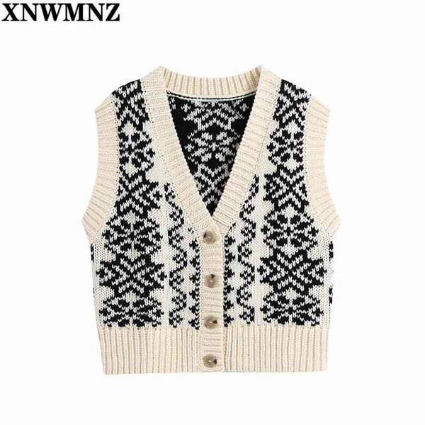 women fashion button-up printed knitted vest sweater vintage v neck sleeveless female waistcoat chic button 210520, Black;white
women fashion button-up printed knitted vest sweater vintage v neck sleeveless female waistcoat chic button 210520, Black;white