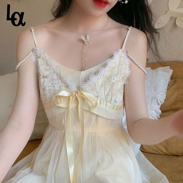 vintage elegant solid strap fairy dress women french kawaii bow lace-up yellow midi sweet cute romantic lace 210519, Black;gray
vintage elegant solid strap fairy dress women french kawaii bow lace-up yellow midi sweet cute romantic lace 210519, Black;gray