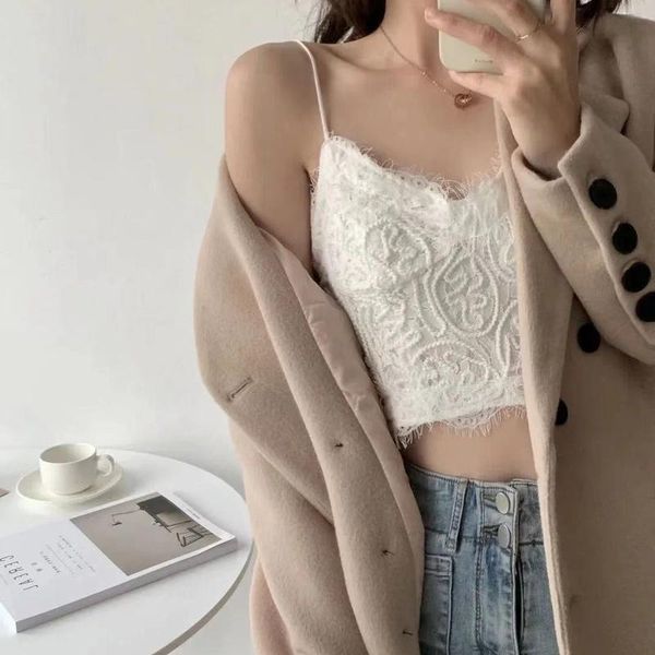 women's tanks & camis lace bralette tube bandeau summer women bra crop girl underwear, White
women's tanks & camis lace bralette tube bandeau summer women bra crop girl underwear, White