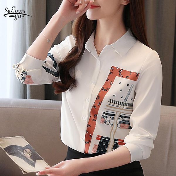 korean fashion clothing spring long sleeve office lady blouse blusas mujer de moda 2021 print button chiffon shirts 8805 50 women's blo, White
korean fashion clothing spring long sleeve office lady blouse blusas mujer de moda 2021 print button chiffon shirts 8805 50 women's blo, White