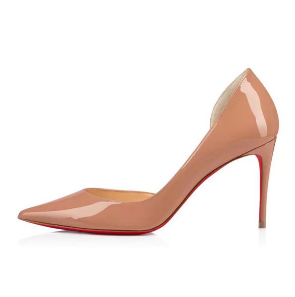lady red bottom sandals iriza 85 mm elegant women pumps party luxury famous ladies summer pointed toes patent leather design sandal high hee, Black
lady red bottom sandals iriza 85 mm elegant women pumps party luxury famous ladies summer pointed toes patent leather design sandal high hee, Black