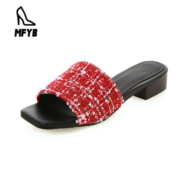 slippers mfyb women's 2021 summer fashion square head low heel shoes outdoor sandals and large size 34-43, Black
slippers mfyb women's 2021 summer fashion square head low heel shoes outdoor sandals and large size 34-43, Black