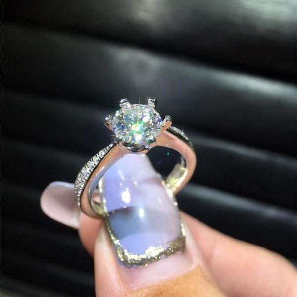 cluster rings silver 1 excellent cut clear diamond test passed d color round moissanite ring 925 jewelry female birthday gift, Golden;silver
cluster rings silver 1 excellent cut clear diamond test passed d color round moissanite ring 925 jewelry female birthday gift, Golden;silver
