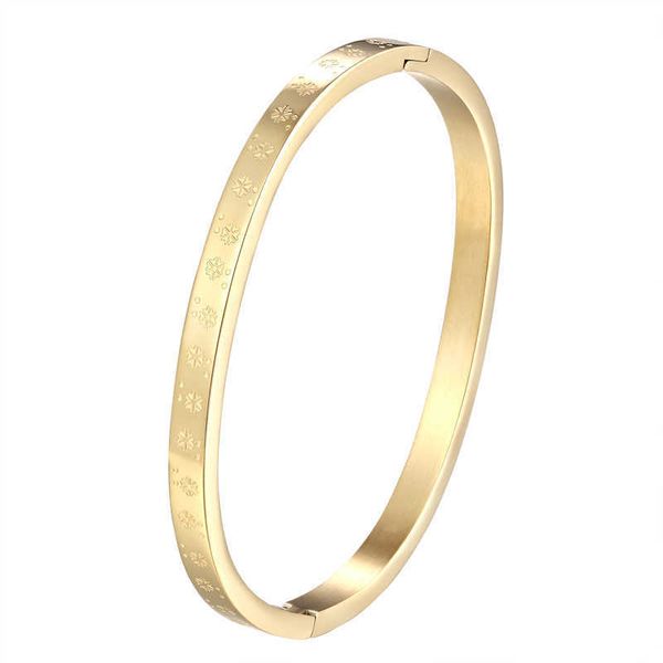 new snowflak pattern bangle stainless steel gold plating jewelry small size bracelet for kids and women gift drop shipping q0719, Black
new snowflak pattern bangle stainless steel gold plating jewelry small size bracelet for kids and women gift drop shipping q0719, Black