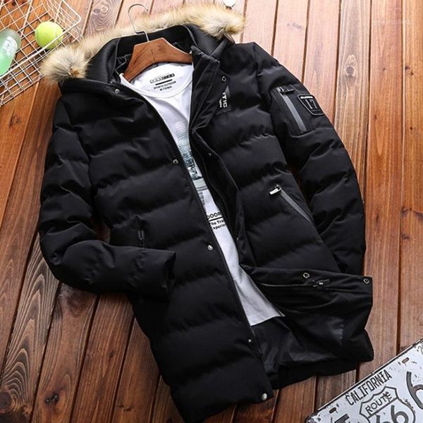 men's down & parkas autumn and winter thick warm mid-length cotton coat fur collar loose padded jacket male fashion casual jackets oute, Black
men's down & parkas autumn and winter thick warm mid-length cotton coat fur collar loose padded jacket male fashion casual jackets oute, Black