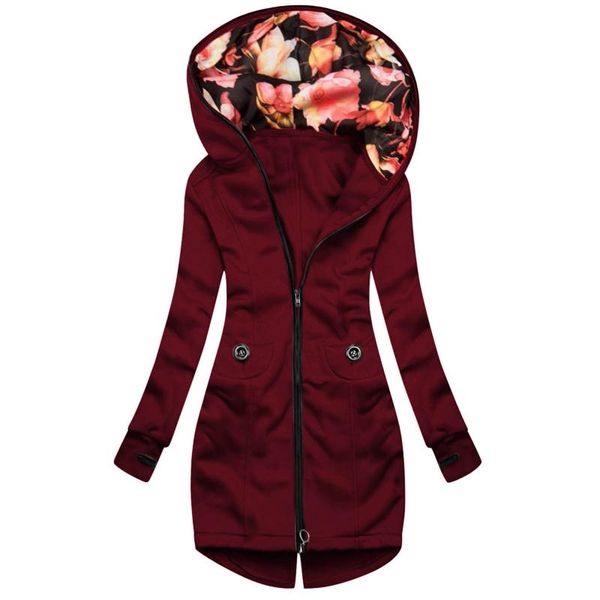 women's jackets women fashion floral print hooded jacket windbreaker zipper pocket winter sweatshirt overcoats long sleeve trench coat, Black;brown
women's jackets women fashion floral print hooded jacket windbreaker zipper pocket winter sweatshirt overcoats long sleeve trench coat, Black;brown