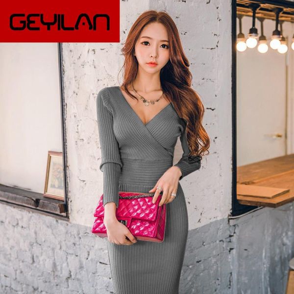 casual dresses fit 45-70kg autumn winter women knitted cotton skinny sweater dress v-neck slim bodycon elegant party vestidos, Black;gray
casual dresses fit 45-70kg autumn winter women knitted cotton skinny sweater dress v-neck slim bodycon elegant party vestidos, Black;gray