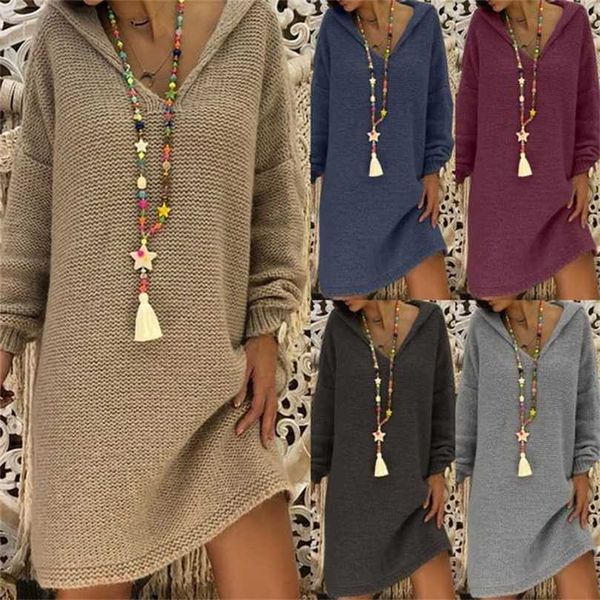 sweater dres hooded collar long sleeve v-neck pure color knitted pullover spring autumn oversize sweaters pullovers 211119, Black;gray
sweater dres hooded collar long sleeve v-neck pure color knitted pullover spring autumn oversize sweaters pullovers 211119, Black;gray