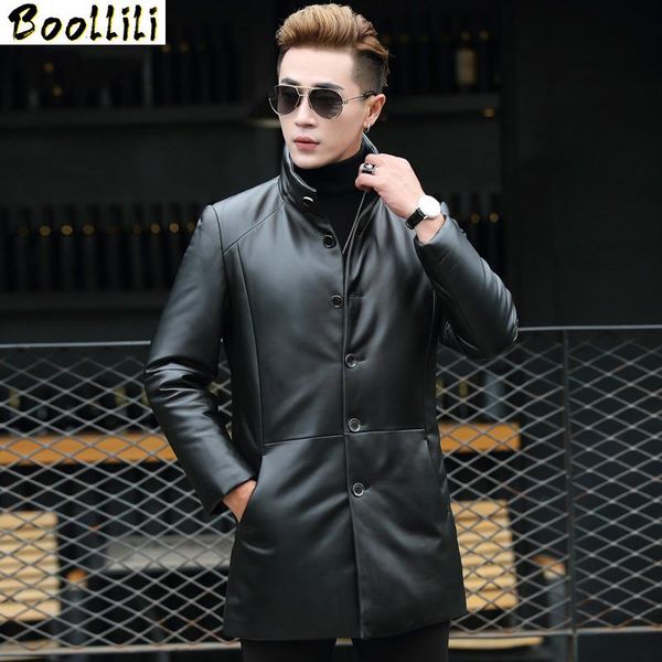 men's leather & faux boollili winter genuine sheepskin jacket coat long thick warm parka homme outerwear, Black
men's leather & faux boollili winter genuine sheepskin jacket coat long thick warm parka homme outerwear, Black