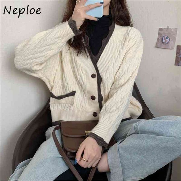 loose crazy style knit cardigans sweater women v neck single breast long sleeve pull femme coat spring sueter twist 210422, White;black
loose crazy style knit cardigans sweater women v neck single breast long sleeve pull femme coat spring sueter twist 210422, White;black