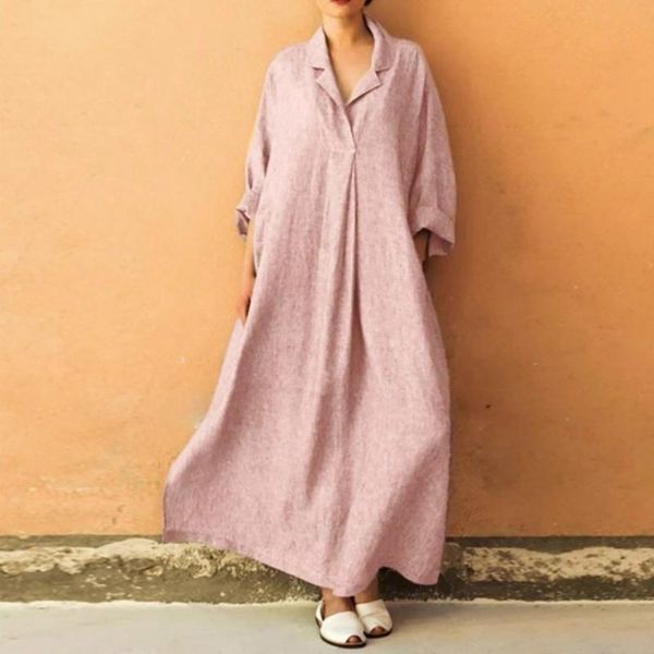 casual dresses est women long sleeve cotton linen good quality elegant plus size oversize lady dress spring autumn clothes trundown, Black;gray
casual dresses est women long sleeve cotton linen good quality elegant plus size oversize lady dress spring autumn clothes trundown, Black;gray