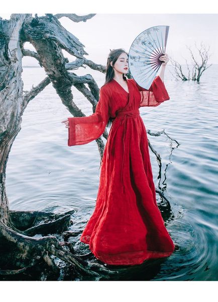 casual dresses aransue product retro red robe han dress lace up spring autumn two-piece set longuette vestido, Black;gray
casual dresses aransue product retro red robe han dress lace up spring autumn two-piece set longuette vestido, Black;gray