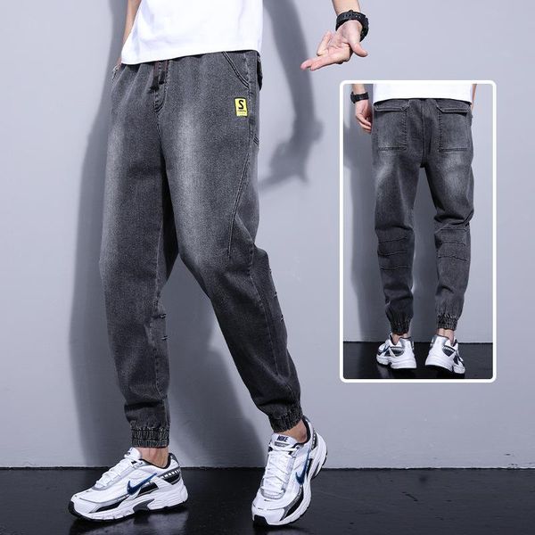 men's jeans men 2021 summer mens harem pants thin casual long puls size bound up hem trendy ankle banded, Blue
men's jeans men 2021 summer mens harem pants thin casual long puls size bound up hem trendy ankle banded, Blue