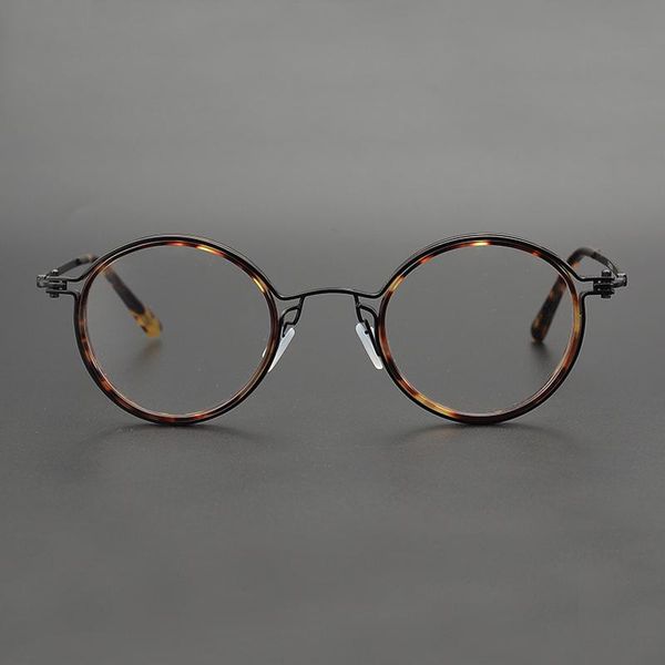 handmade vintage round prescription glasses frame for men 2021 optical titanium eyeglasses women retro brand designer eyewear fashion sungla, Black
handmade vintage round prescription glasses frame for men 2021 optical titanium eyeglasses women retro brand designer eyewear fashion sungla, Black