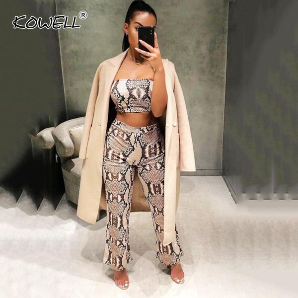 women's two piece pants style snake print crop women pieces set high waist long 2021 autumn elastic casual fitness overalls, White
women's two piece pants style snake print crop women pieces set high waist long 2021 autumn elastic casual fitness overalls, White