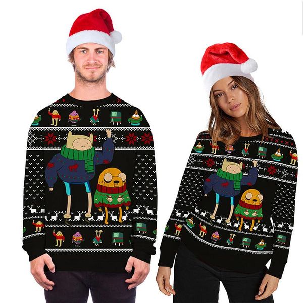 women's sweaters ugly funny christmas sweater men women holiday vacation party pullover jumpers autumn winter clothing, White;black
women's sweaters ugly funny christmas sweater men women holiday vacation party pullover jumpers autumn winter clothing, White;black