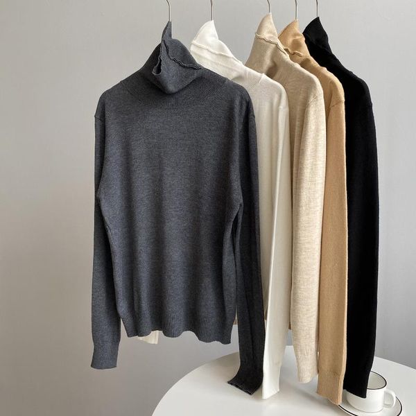 turtleneck sweater base shirt women's winter 2021 korean high neck loose long sleeve thin jumper oversized sweaters, White;black
turtleneck sweater base shirt women's winter 2021 korean high neck loose long sleeve thin jumper oversized sweaters, White;black