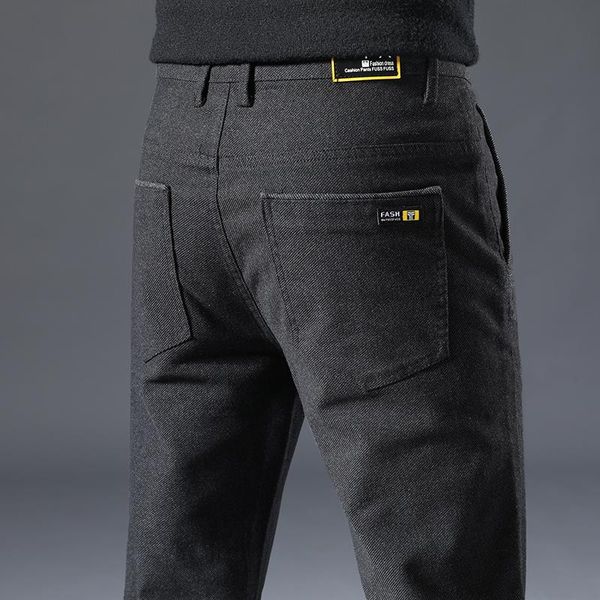 men's pants 2021 classic casual business fashion solid color straight trousers male spring autumn formal size 28-38, Black
men's pants 2021 classic casual business fashion solid color straight trousers male spring autumn formal size 28-38, Black