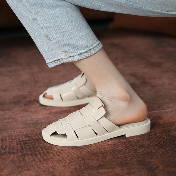 slippers women mules shoes woman genuine leather fashion summer low heels sandals 2021 basic causal, Black
slippers women mules shoes woman genuine leather fashion summer low heels sandals 2021 basic causal, Black