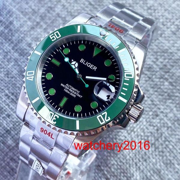 wristwatches 40mm black ceramic bezel 24 jewels nh35a movement sapphire crystal 100m waterproof luminous hand automatic men wristwatc, Slivery;brown
wristwatches 40mm black ceramic bezel 24 jewels nh35a movement sapphire crystal 100m waterproof luminous hand automatic men wristwatc, Slivery;brown
