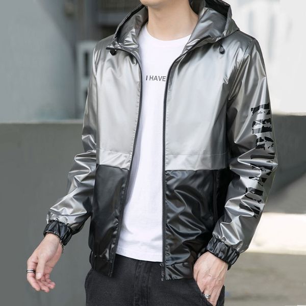 men's new jacket handsome fried street bright face hooded slim fit jacket youth leisure fashion top, Black;brown
men's new jacket handsome fried street bright face hooded slim fit jacket youth leisure fashion top, Black;brown