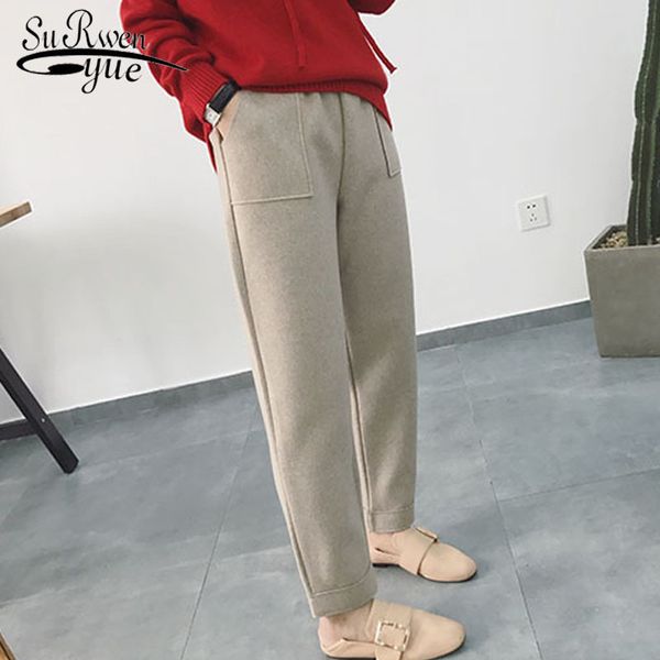 fashion pants women loose pockets autumn winters solid color female casual wool harem 1788 50 210521, Black;white
fashion pants women loose pockets autumn winters solid color female casual wool harem 1788 50 210521, Black;white