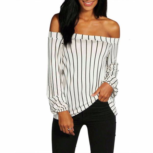 women's t-shirt loneyshow women striped summer shirts slash neck off shoulder ops ops for woman 9wqo, White
women's t-shirt loneyshow women striped summer shirts slash neck off shoulder ops ops for woman 9wqo, White