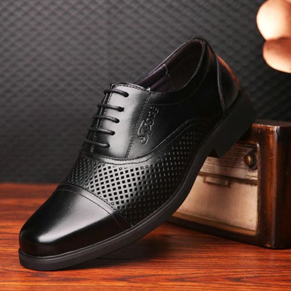 dress shoes men formal men's handmade business wedding genuine leather lace-up male, Black
dress shoes men formal men's handmade business wedding genuine leather lace-up male, Black