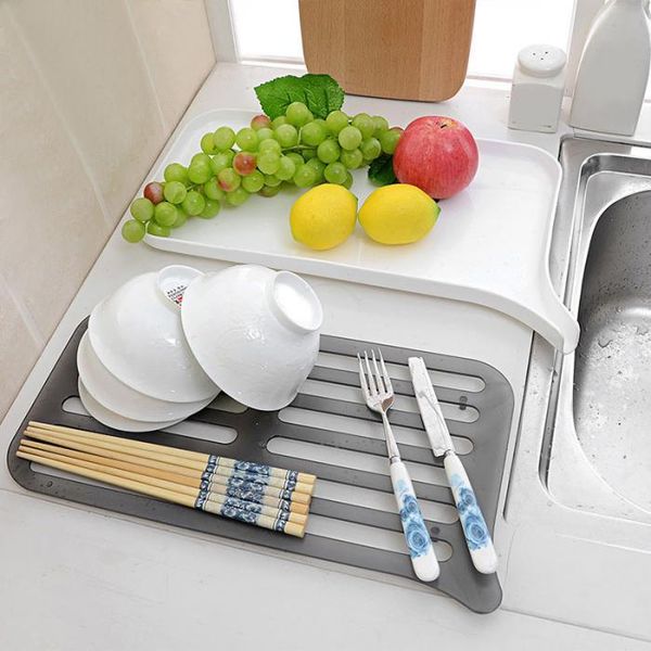 kitchen storage & organization double layer drying rack shelf dish drainer sink holder tray for fruits vegetables e2s
kitchen storage & organization double layer drying rack shelf dish drainer sink holder tray for fruits vegetables e2s