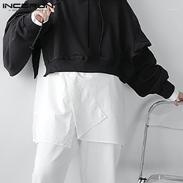 men's hoodies & sweatshirts casual korea style mens retro solid sets hoody comfortable loose split long-sleeved weater s-5xl incerun, Black
men's hoodies & sweatshirts casual korea style mens retro solid sets hoody comfortable loose split long-sleeved weater s-5xl incerun, Black