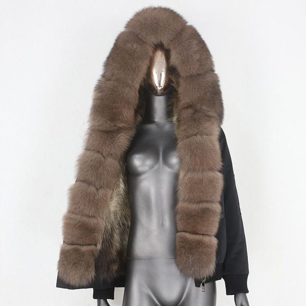 women's fur & faux cxfs 2021 waterproof bomber parka winter jacket women real coat natural outerwear streetwear detachable warm, Black
women's fur & faux cxfs 2021 waterproof bomber parka winter jacket women real coat natural outerwear streetwear detachable warm, Black
