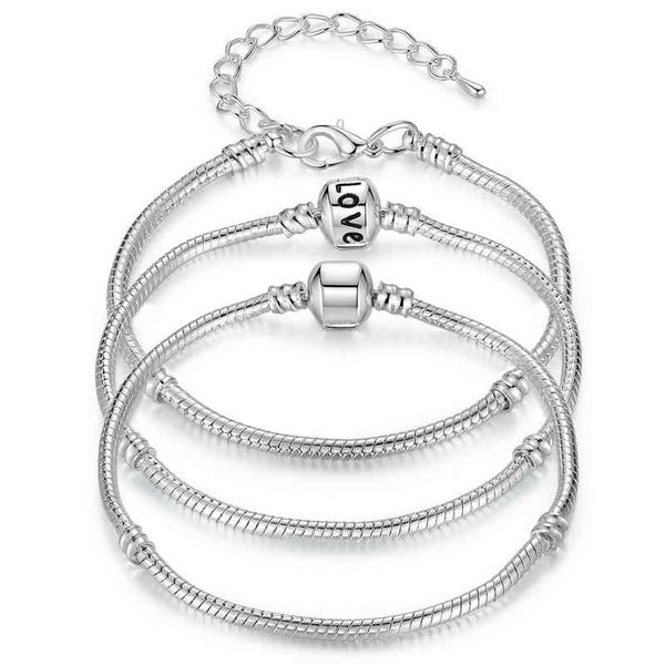 bamoer 5 style silver color love snake chain bracelet & bangle 16cm-21cm pulseras lobster pa1104, Golden;silver
bamoer 5 style silver color love snake chain bracelet & bangle 16cm-21cm pulseras lobster pa1104, Golden;silver