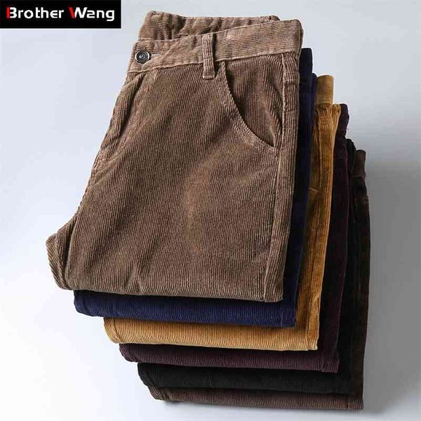 6 color men's thick corduroy casual pants winter style business fashion stretch regular fit trousers male brand clothes 210707, Black
6 color men's thick corduroy casual pants winter style business fashion stretch regular fit trousers male brand clothes 210707, Black
