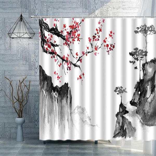 chinese landscape painting shower curtains bird plum blossom branch bath curtain polyester cloth fabric bathroom decoration
chinese landscape painting shower curtains bird plum blossom branch bath curtain polyester cloth fabric bathroom decoration