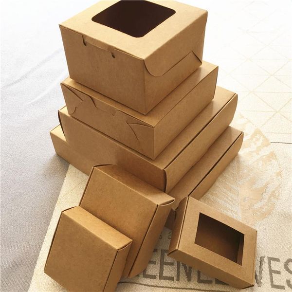gift wrap 10pcs 21 sizes diy blank kraft boxes with pvc windows baptism cake favor case 3 colors
gift wrap 10pcs 21 sizes diy blank kraft boxes with pvc windows baptism cake favor case 3 colors