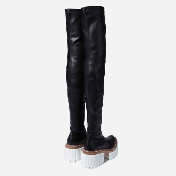 boots mumani high-end with elasticity, high-pipe and elastic at knee height, thi plorm, 2021, Black
boots mumani high-end with elasticity, high-pipe and elastic at knee height, thi plorm, 2021, Black