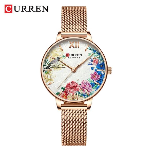wristwatches curren 9059 ladies wristwatch brand clock bracelet luxury mesh stainless-steel female, Slivery;brown
wristwatches curren 9059 ladies wristwatch brand clock bracelet luxury mesh stainless-steel female, Slivery;brown