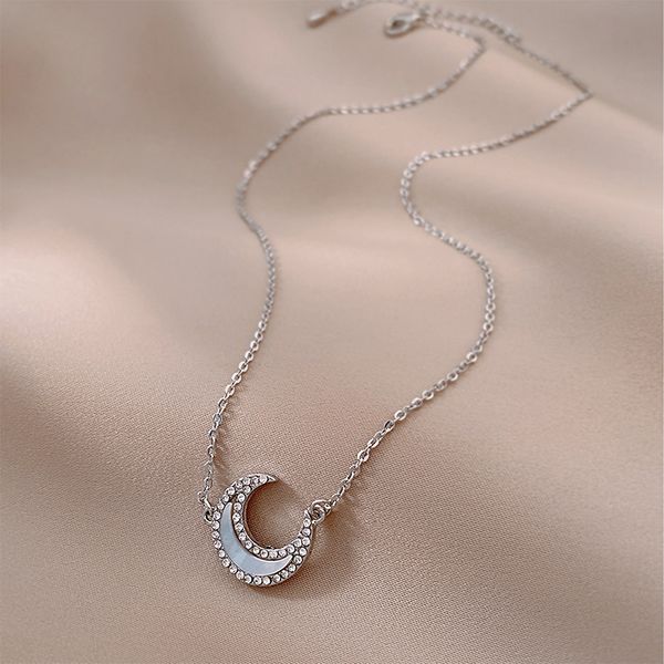 xianlan257 necklace female in the summer of 2021 the new moon light luxury niche collarbone chain senior necklace female dust cont, Silver
xianlan257 necklace female in the summer of 2021 the new moon light luxury niche collarbone chain senior necklace female dust cont, Silver