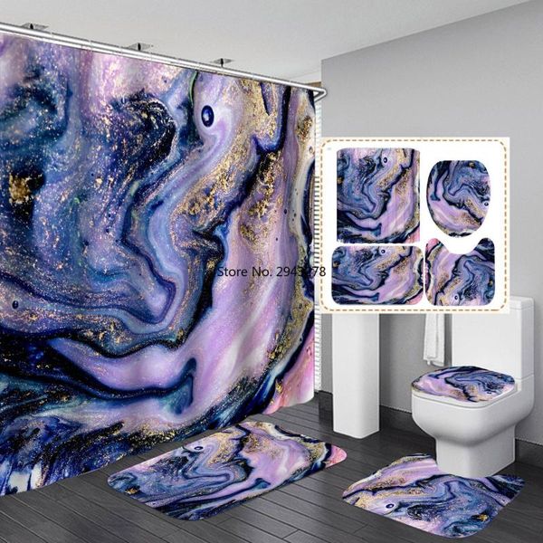 marble texture printed nordic style shower curtain set with bathroom non-slip mat home decoration curtains
marble texture printed nordic style shower curtain set with bathroom non-slip mat home decoration curtains