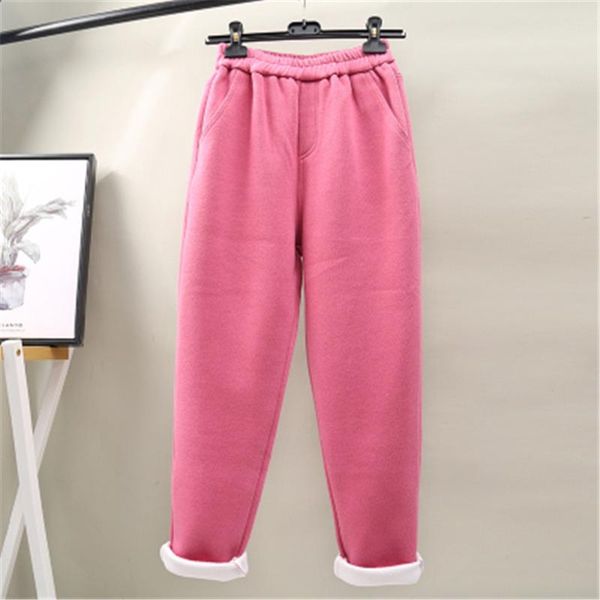 women's pants & capris plus velvet thick autumn winter women elastic waist pink straight harem pantalon femme sweatpants pz2771, Black;white
women's pants & capris plus velvet thick autumn winter women elastic waist pink straight harem pantalon femme sweatpants pz2771, Black;white