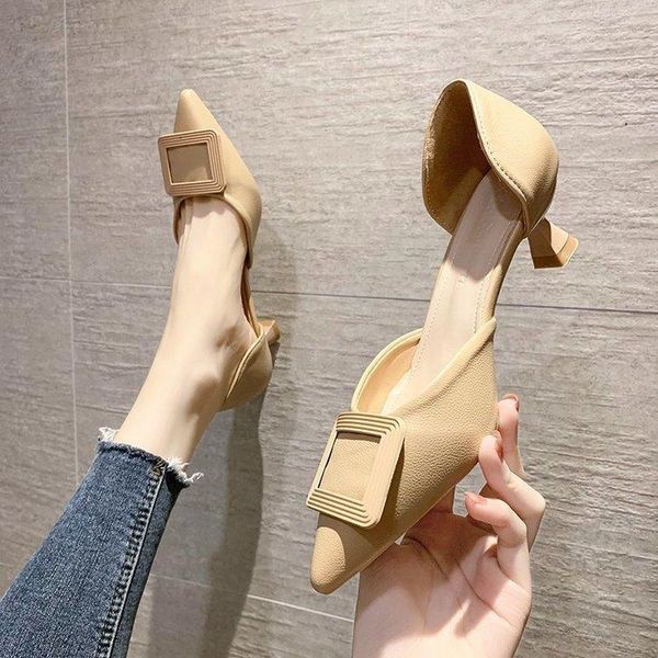 sandals med shoes pointed heel buckle slip-on loafers summer women's medium comfort high clear elastic band girls 2021 fashion, Black
sandals med shoes pointed heel buckle slip-on loafers summer women's medium comfort high clear elastic band girls 2021 fashion, Black