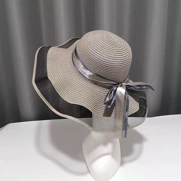 wide brim hats straw mesh hat female seaside vacation side sun retro small fresh beach visor lady summer anti-uv travel cap, Blue;gray
wide brim hats straw mesh hat female seaside vacation side sun retro small fresh beach visor lady summer anti-uv travel cap, Blue;gray