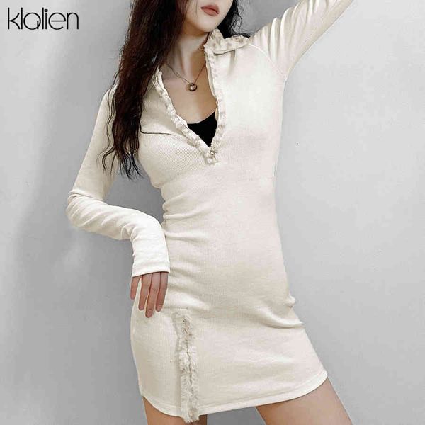 dresses fashion elegant korean office lady white mini bodycon 2021 new autumn long sleeve rib knitted zipper dress women, Black;gray
dresses fashion elegant korean office lady white mini bodycon 2021 new autumn long sleeve rib knitted zipper dress women, Black;gray