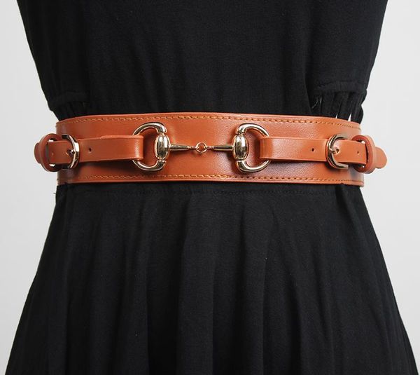 belts women's runway fashion pu leather cummerbunds female vintage dress corsets waistband decoration wide belt r3364, Black;brown
belts women's runway fashion pu leather cummerbunds female vintage dress corsets waistband decoration wide belt r3364, Black;brown